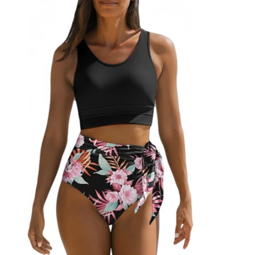 Dokotoo Bathing Suit for Women Tummy Control Fashion Floral Print Sexy 2025 Swim